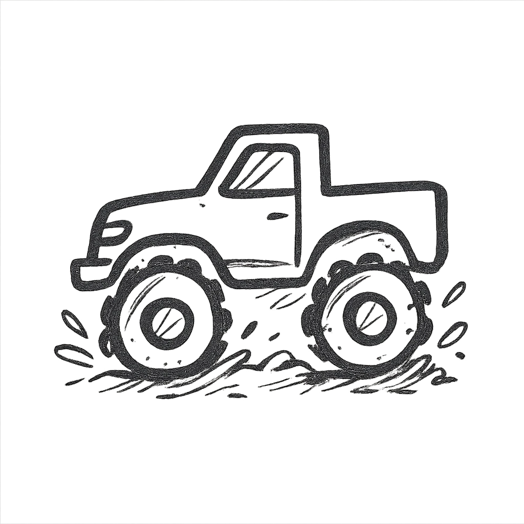mud truck emoji