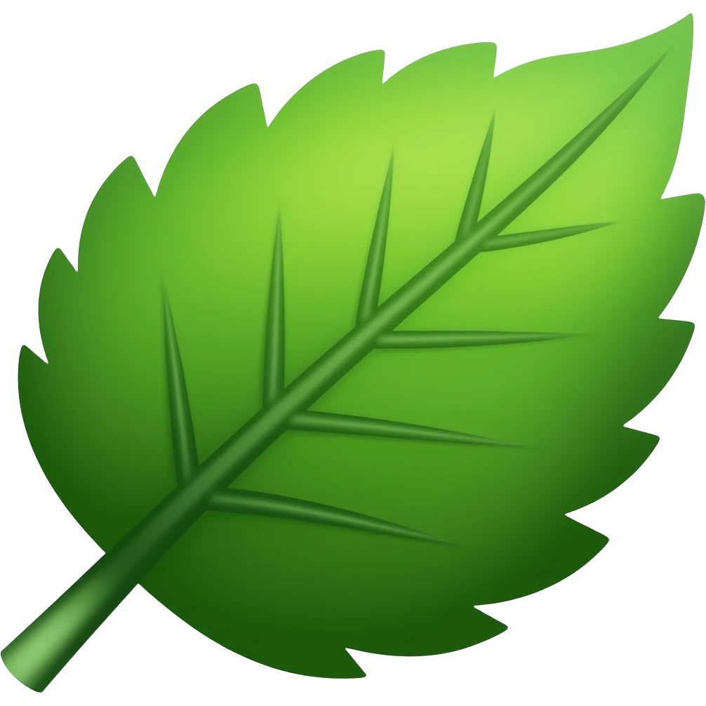 Feuille verte emoji