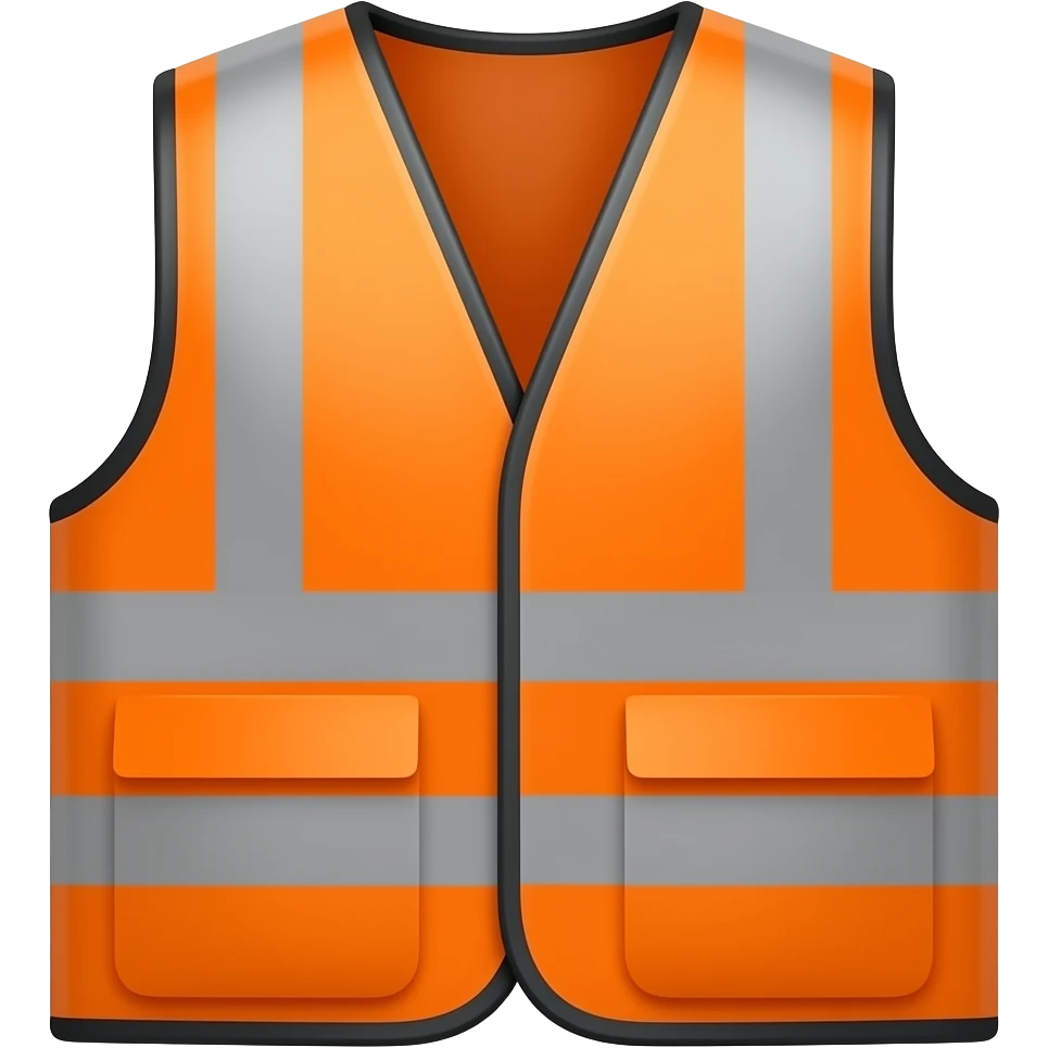 safety vest orange emoji