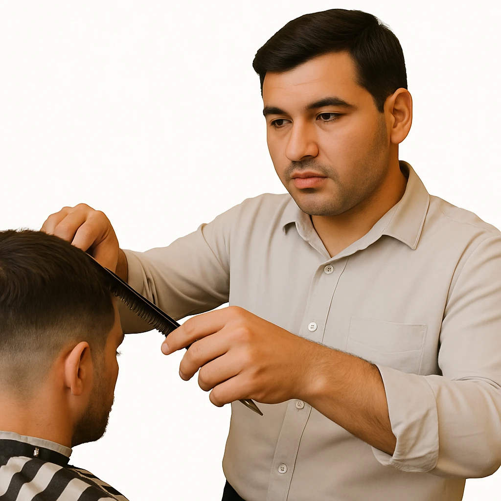 Now all that's left is the barber, take out the rest. emoji