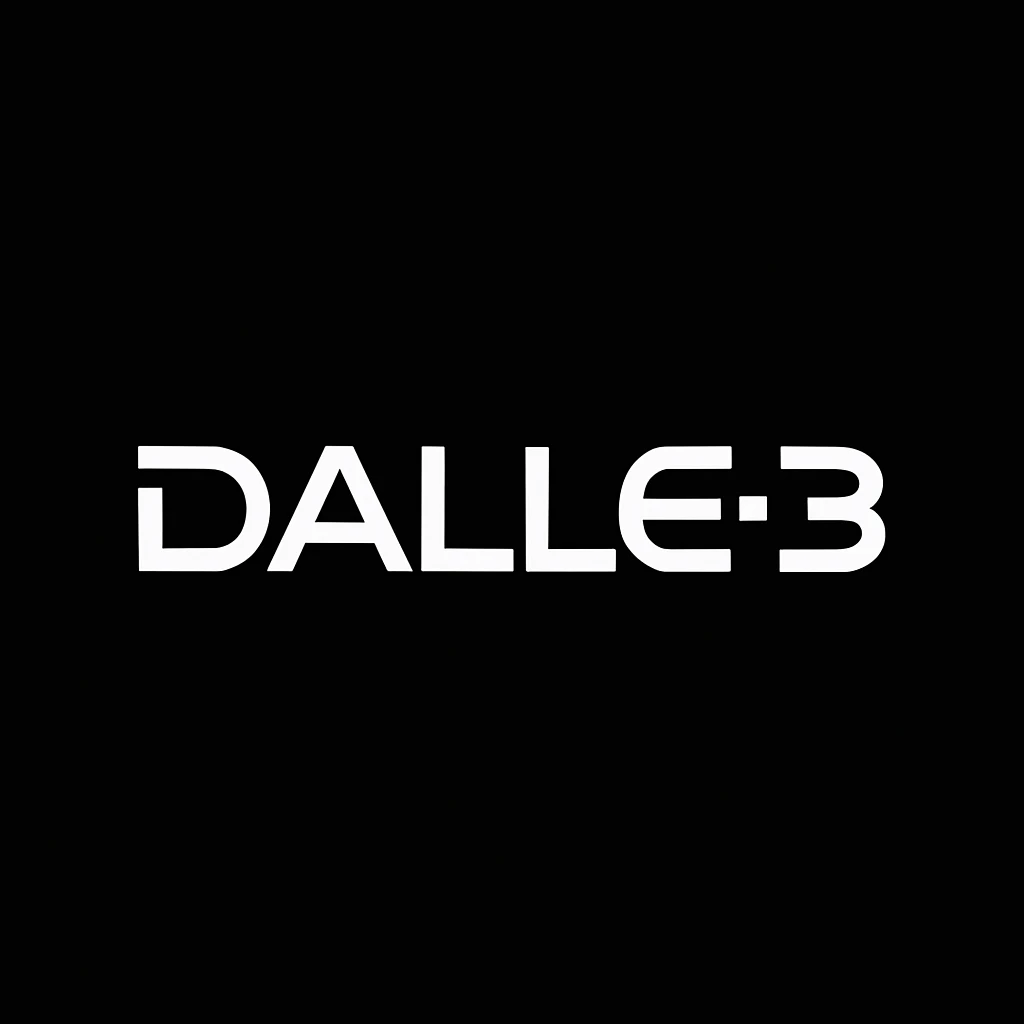 make the logo of "DALLE.3" black background  emoji