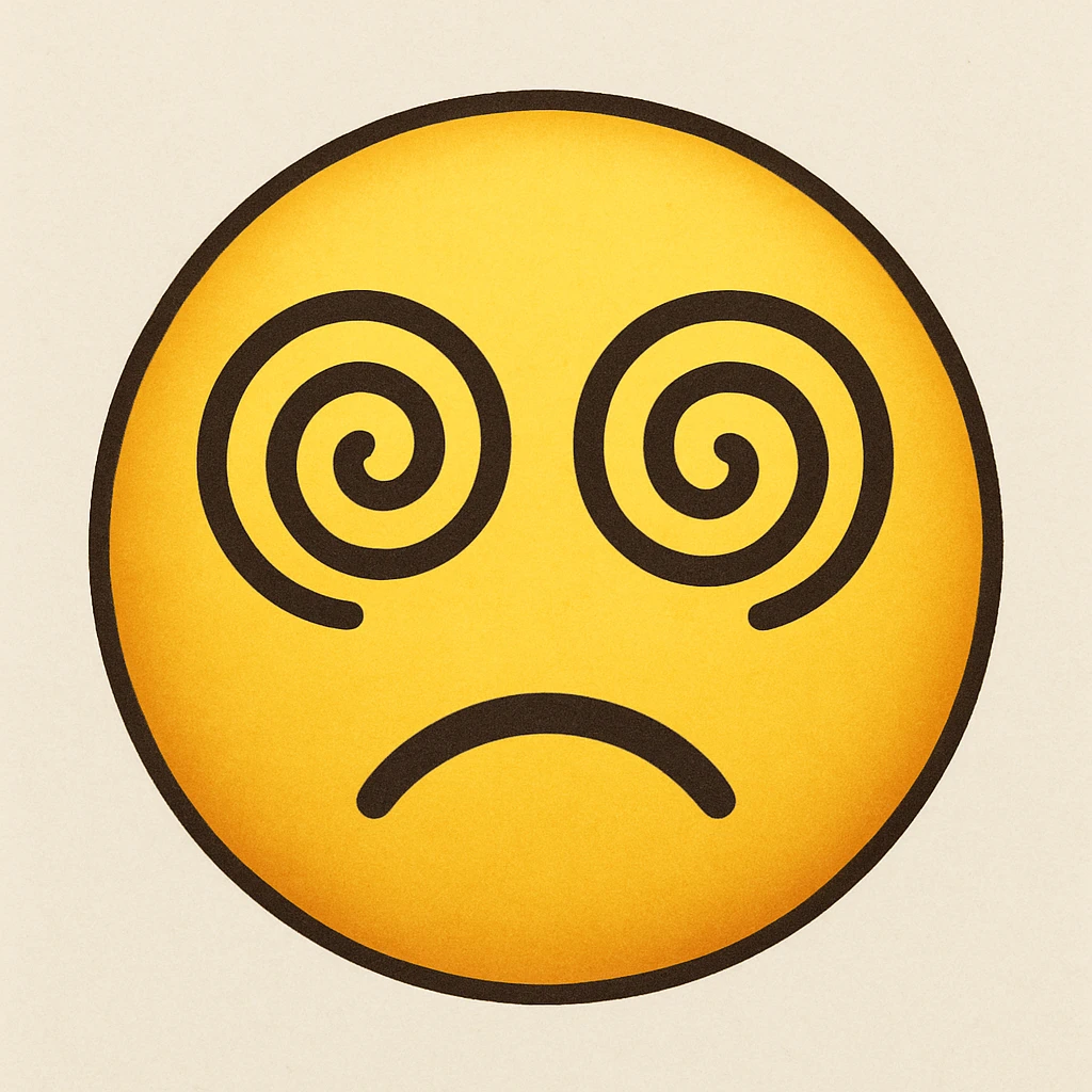 emoji with spiral eyes emoji