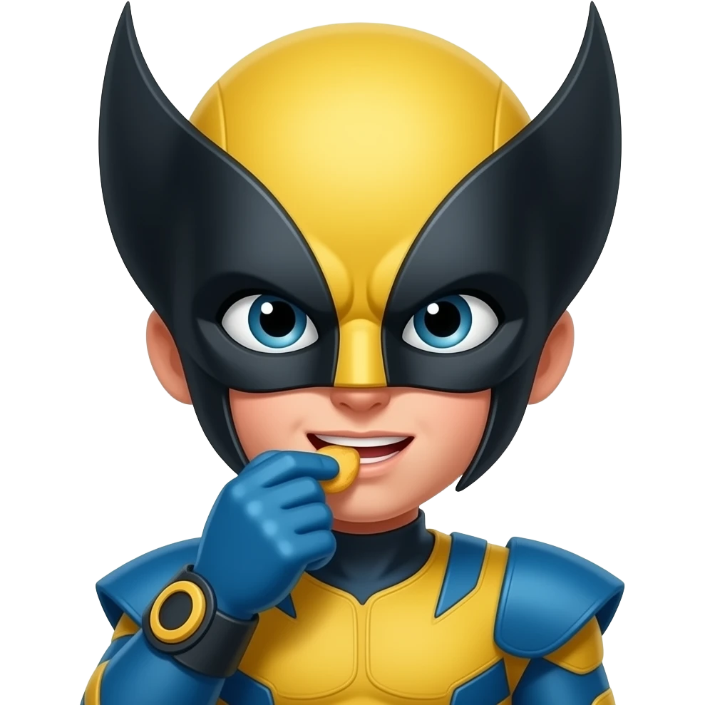 xmen kid eating emoji
