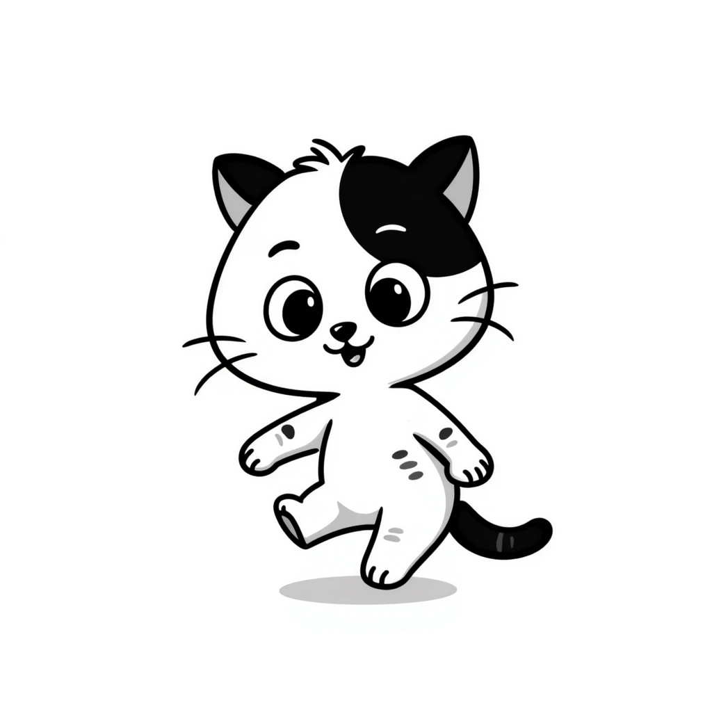 cute playful kitten with big expressive eyes emoji
