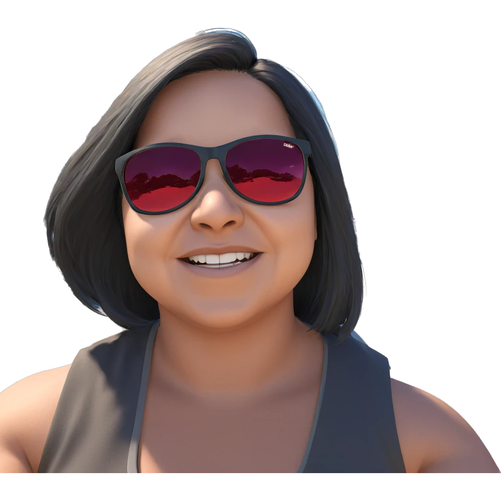 girl with car under sky emoji