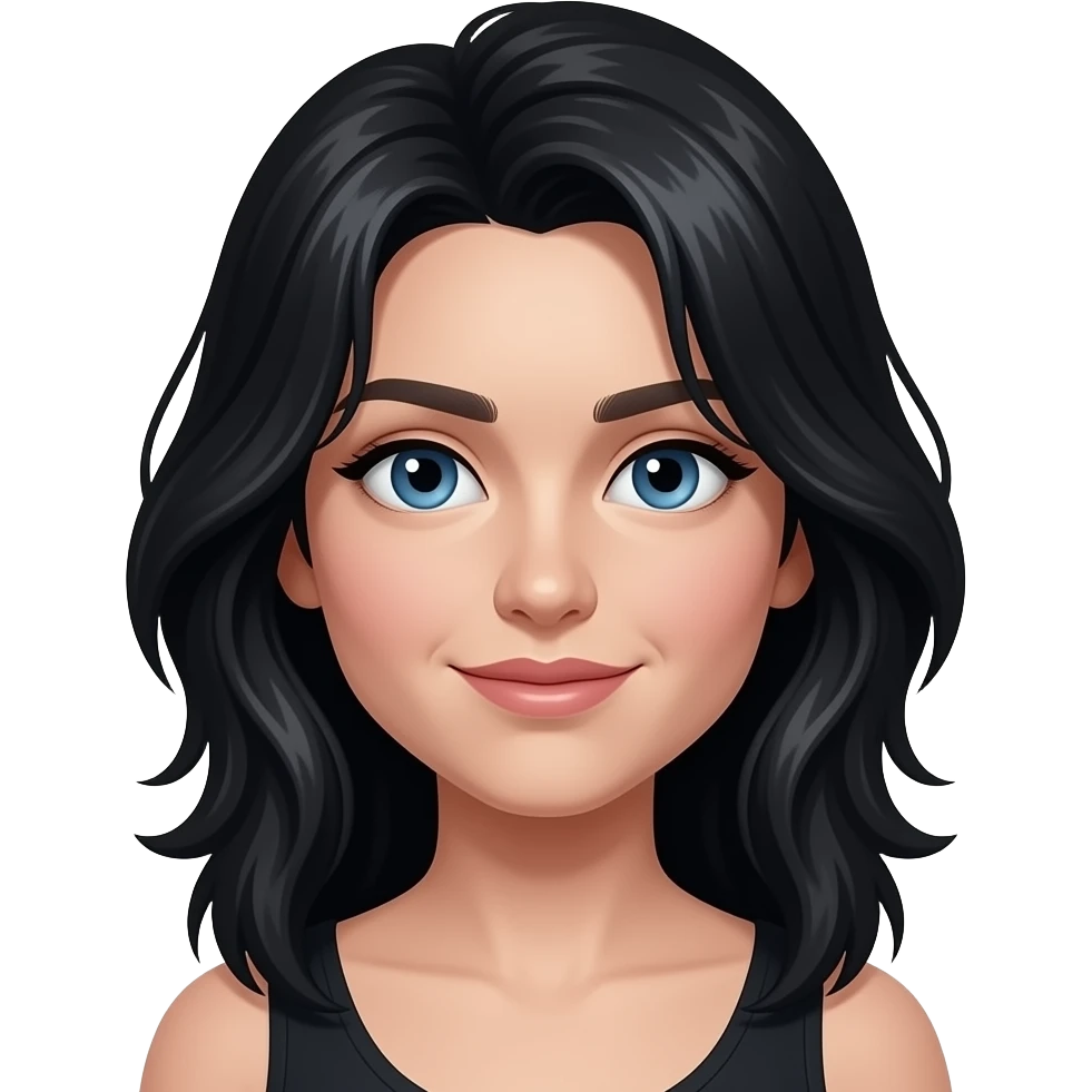Raven blue eyes emoji