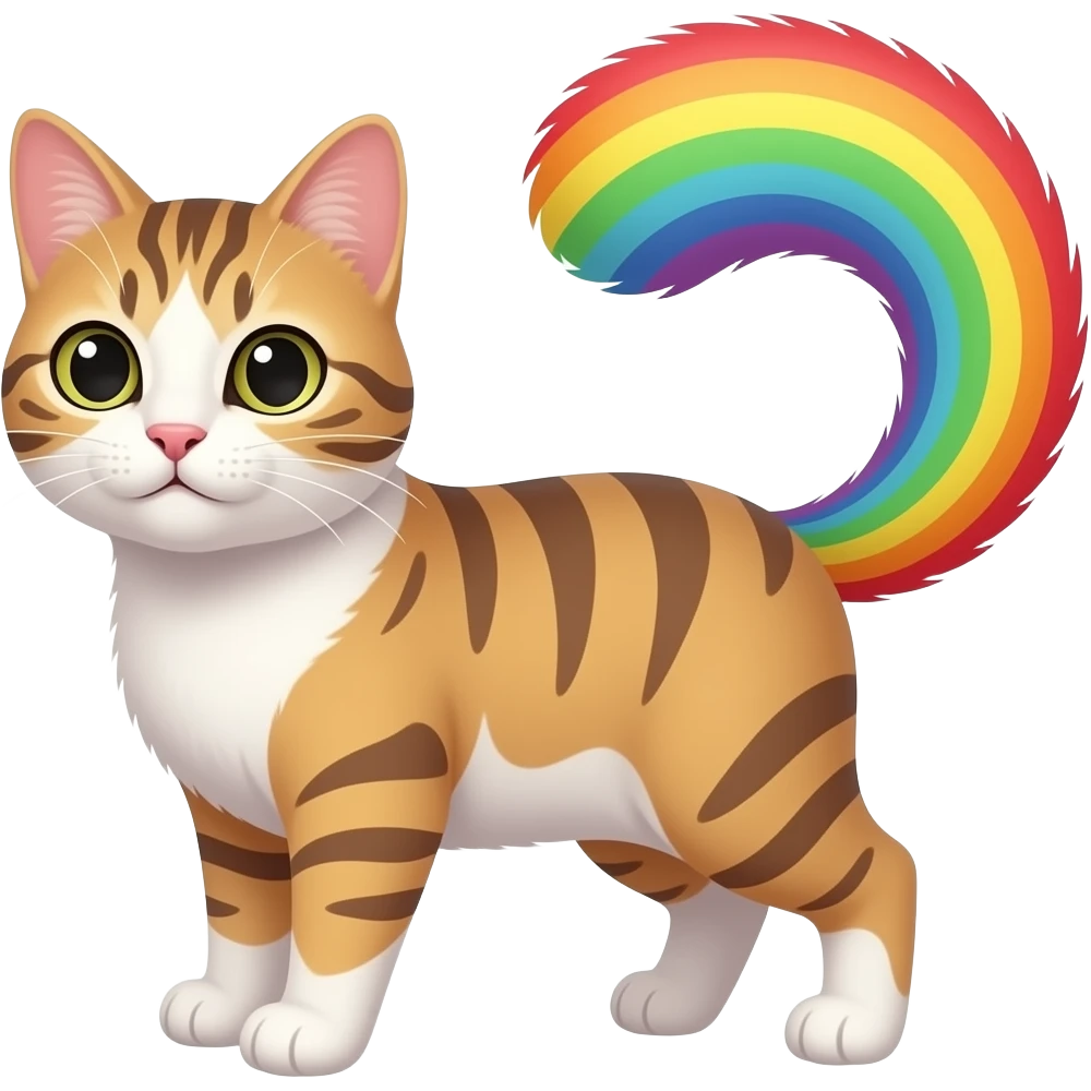 Rainbow tail emoji