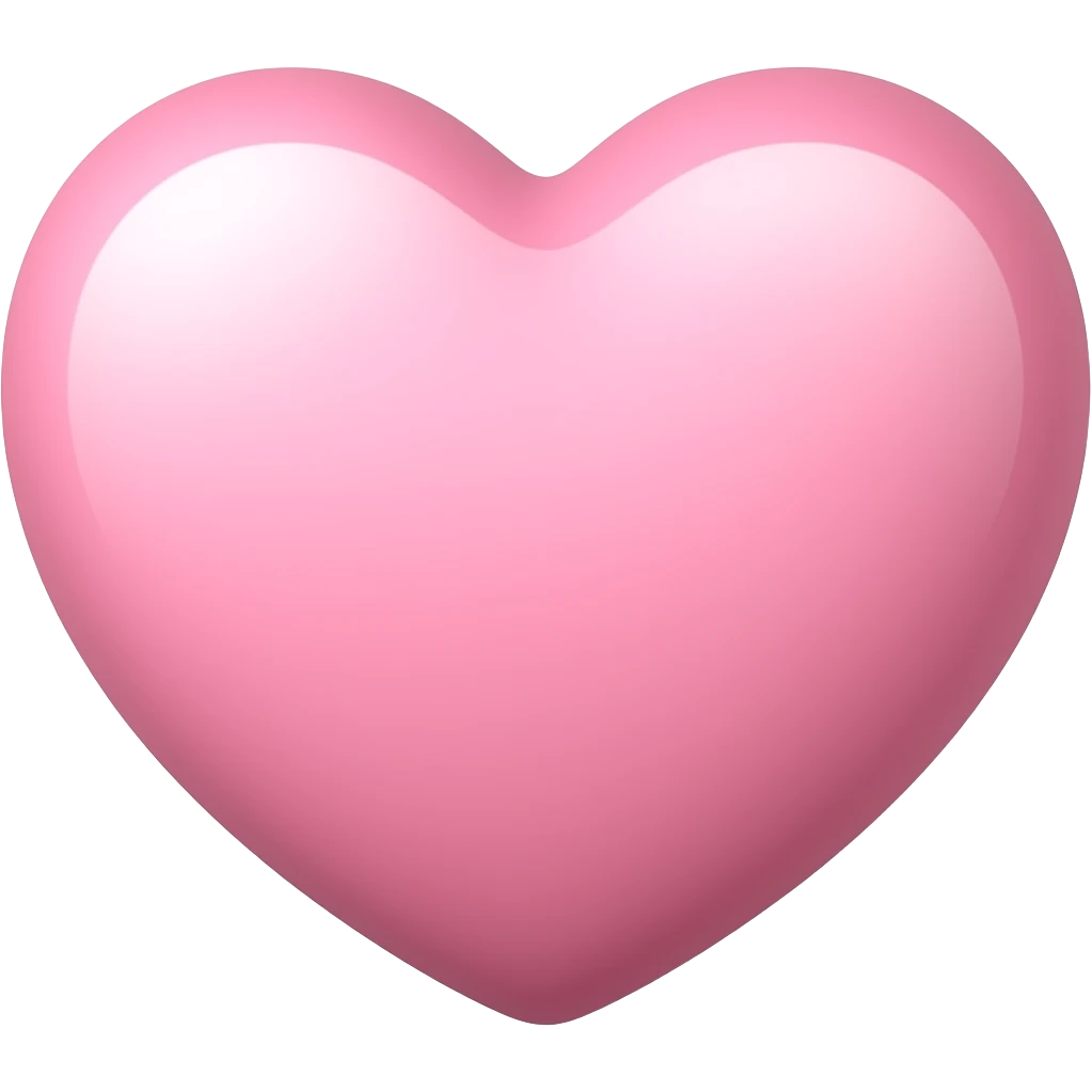 Baby pink heart emoji