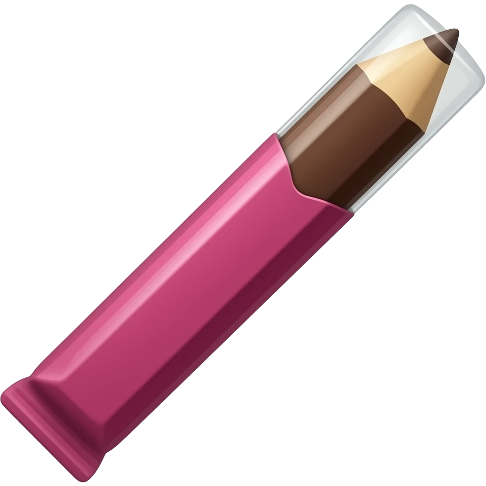 Contour stick, with pink packaging, no writing on the packaging, contour colour in the shade dark brown emoji