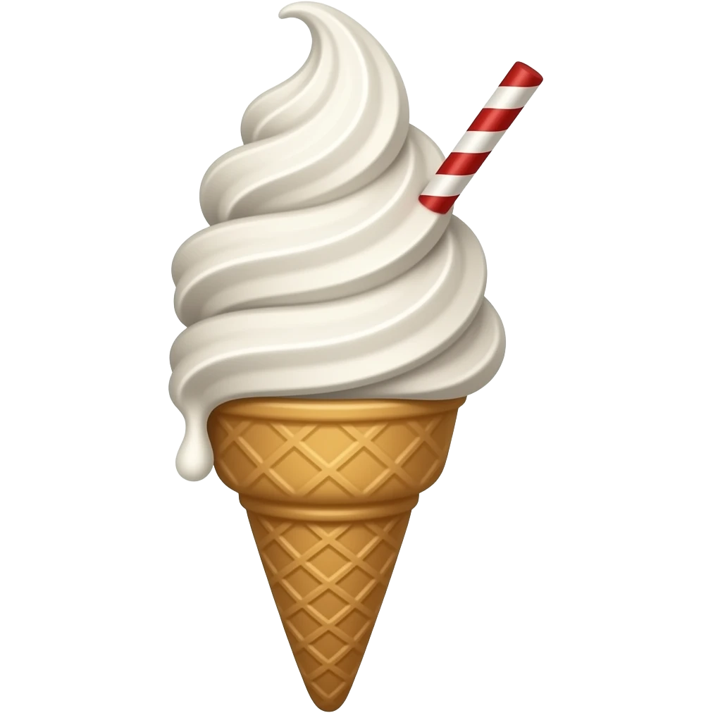 A palavra " Ice scream" emoji