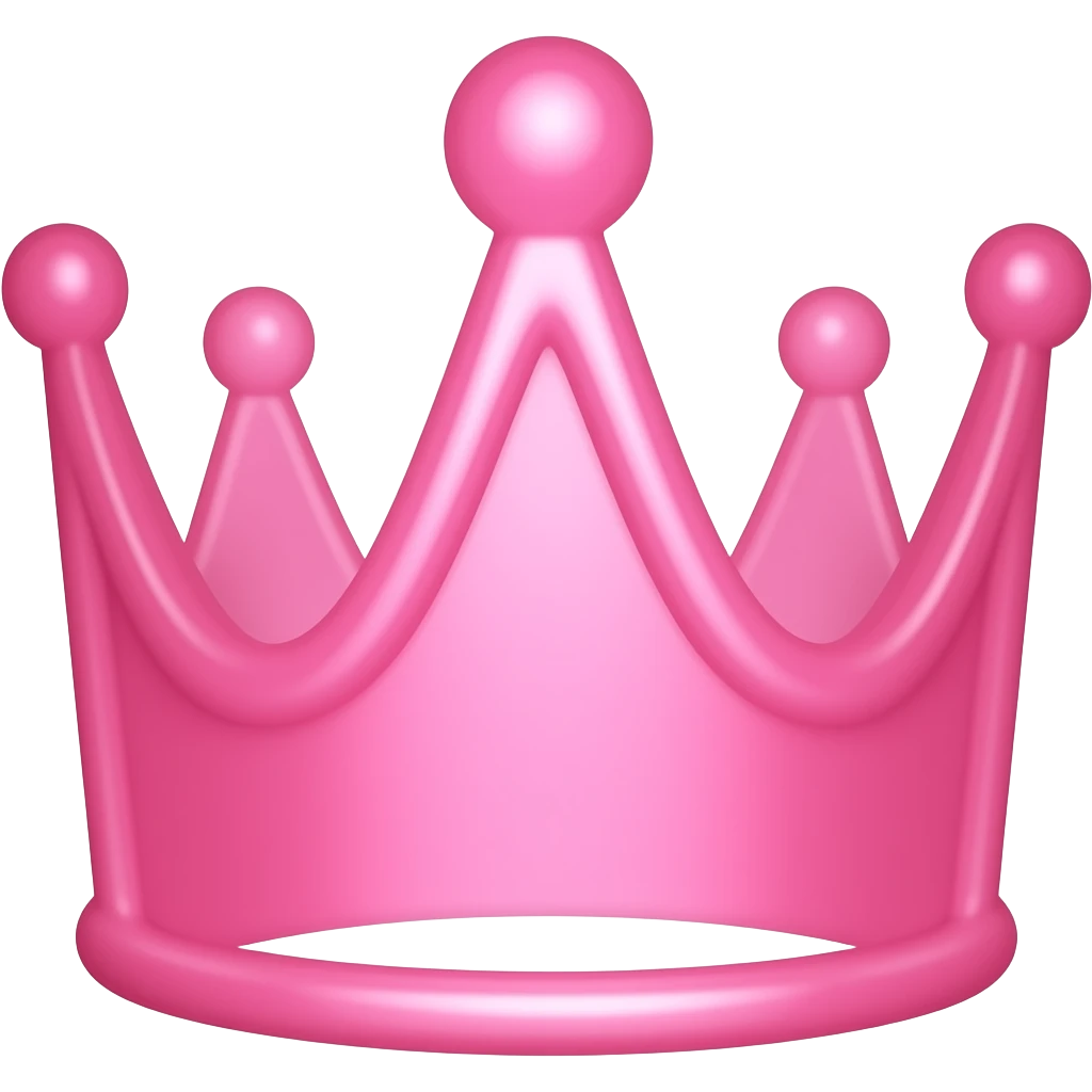 gummy pink crown emoji
