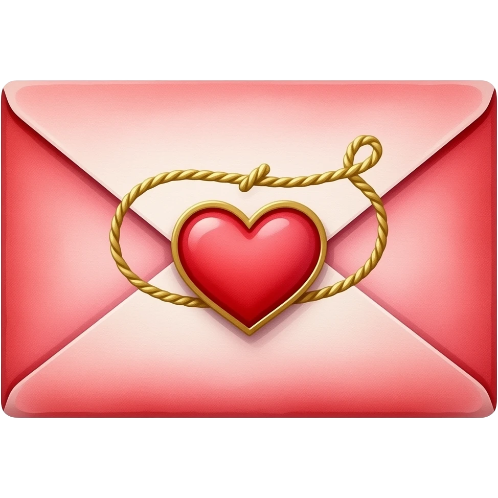 Reddish-pinkish and gold and white romantic vintage aesthetic emoji