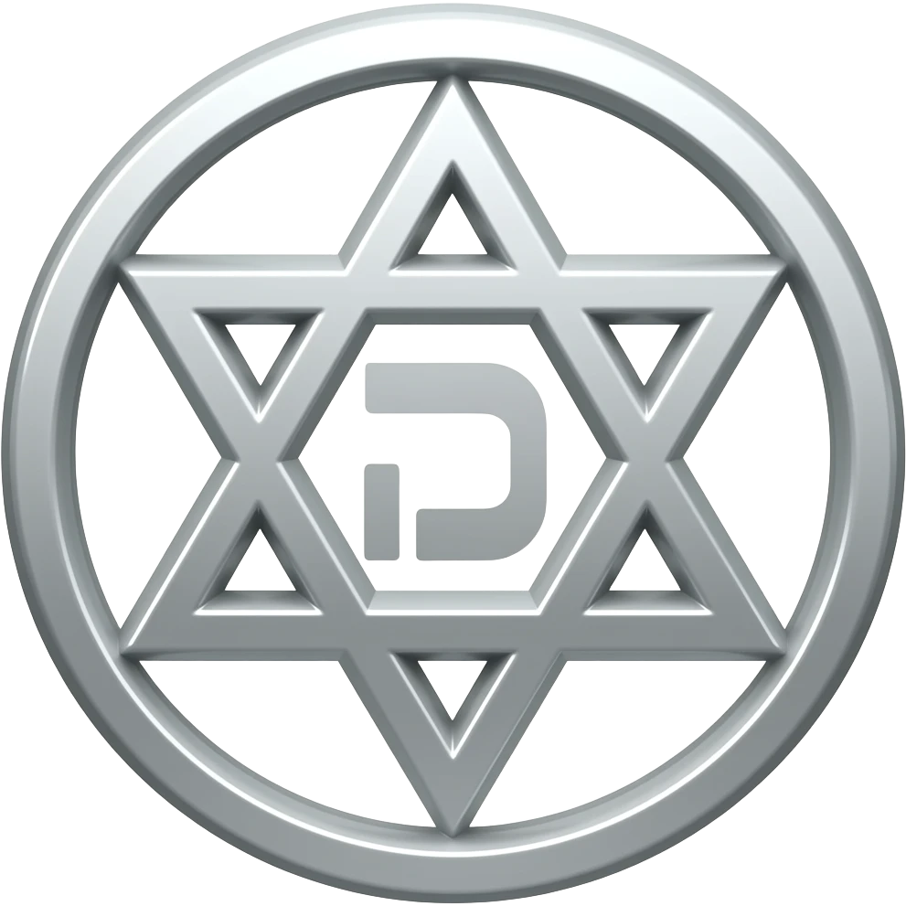 звезду Давида вписать внутрь символа ס emoji