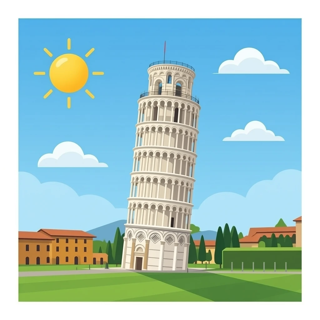 Pisa tower emoji