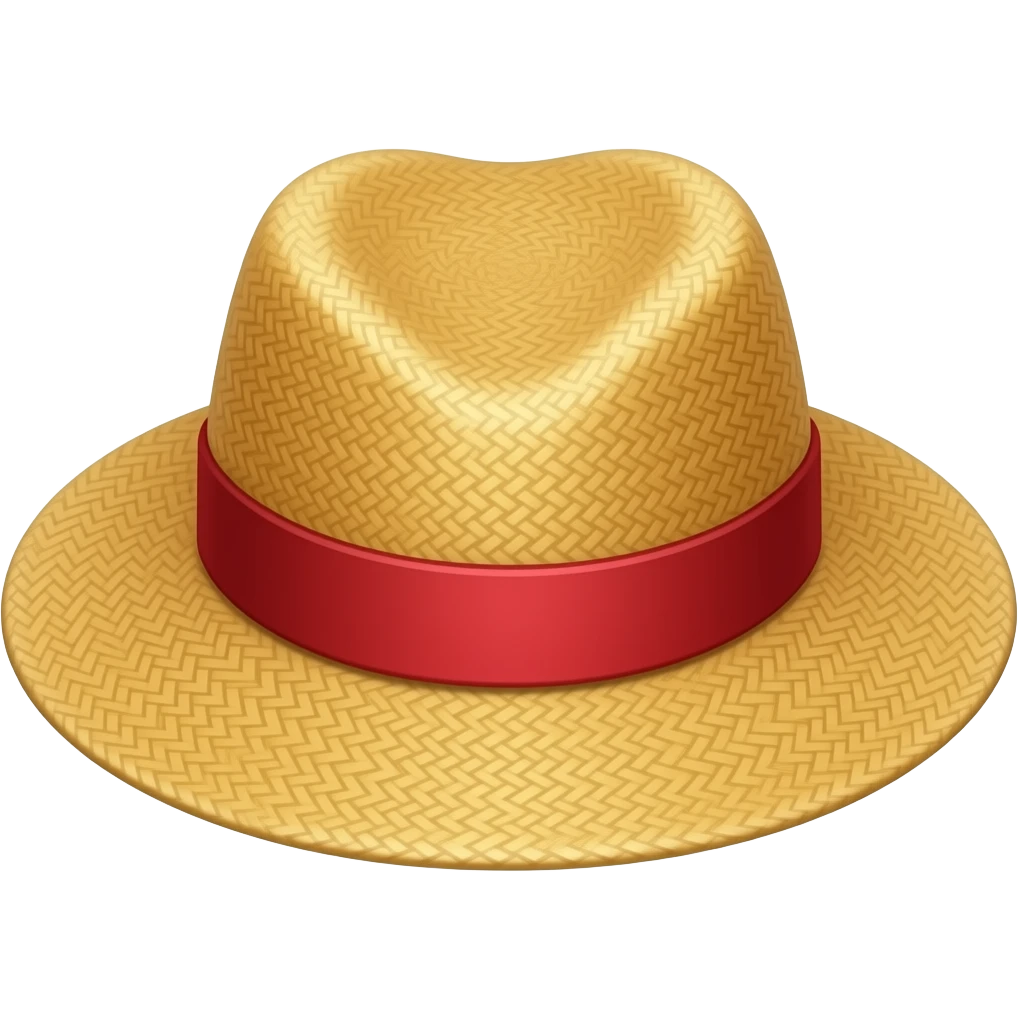Strawhat with red band emoji