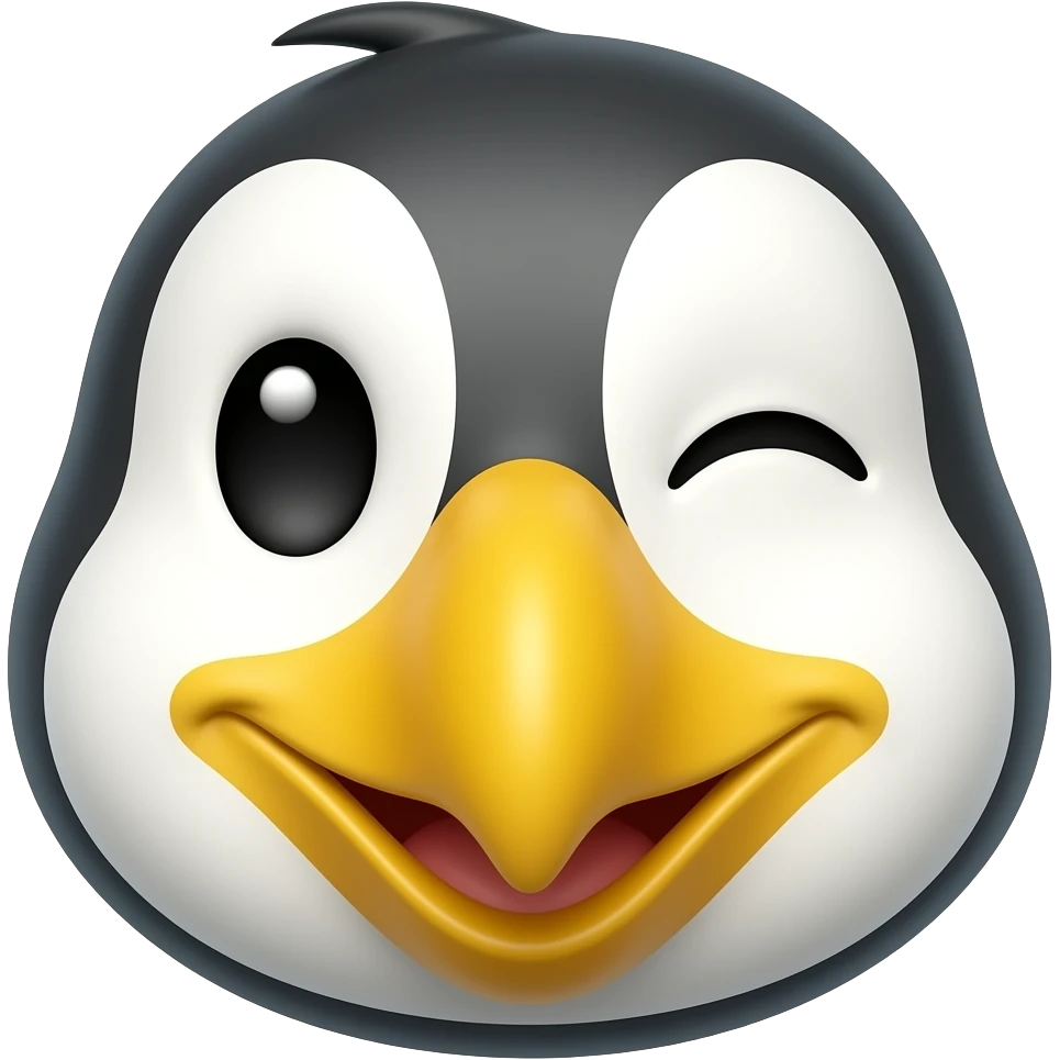 Cacadu that winks emoji