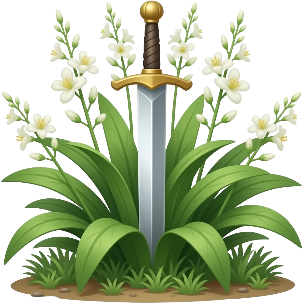 Uma planta espada de São Jorge emoji