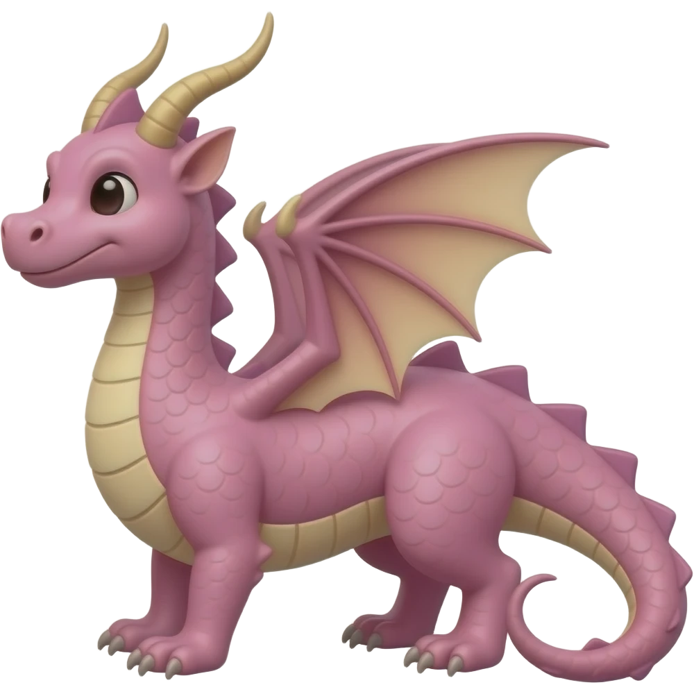 Dragon rosa emoji
