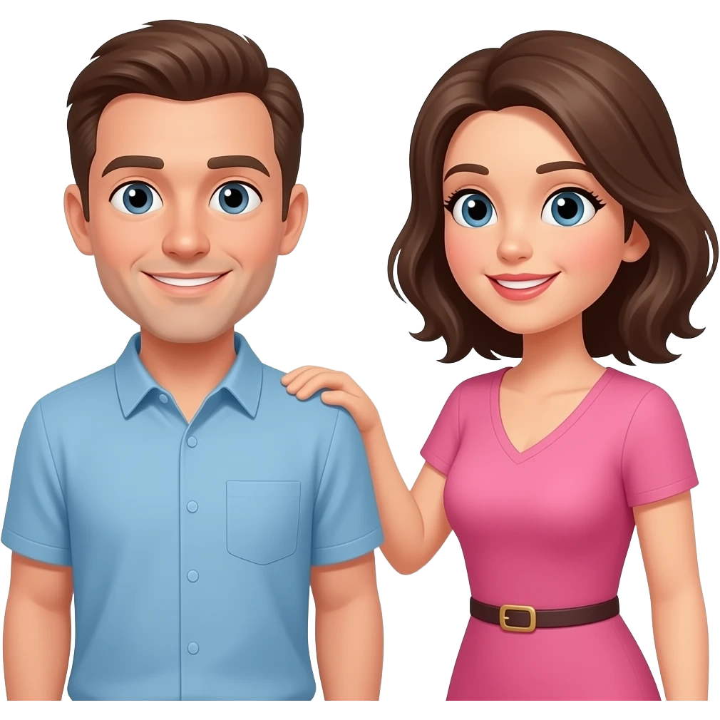 Woman spanking man emoji