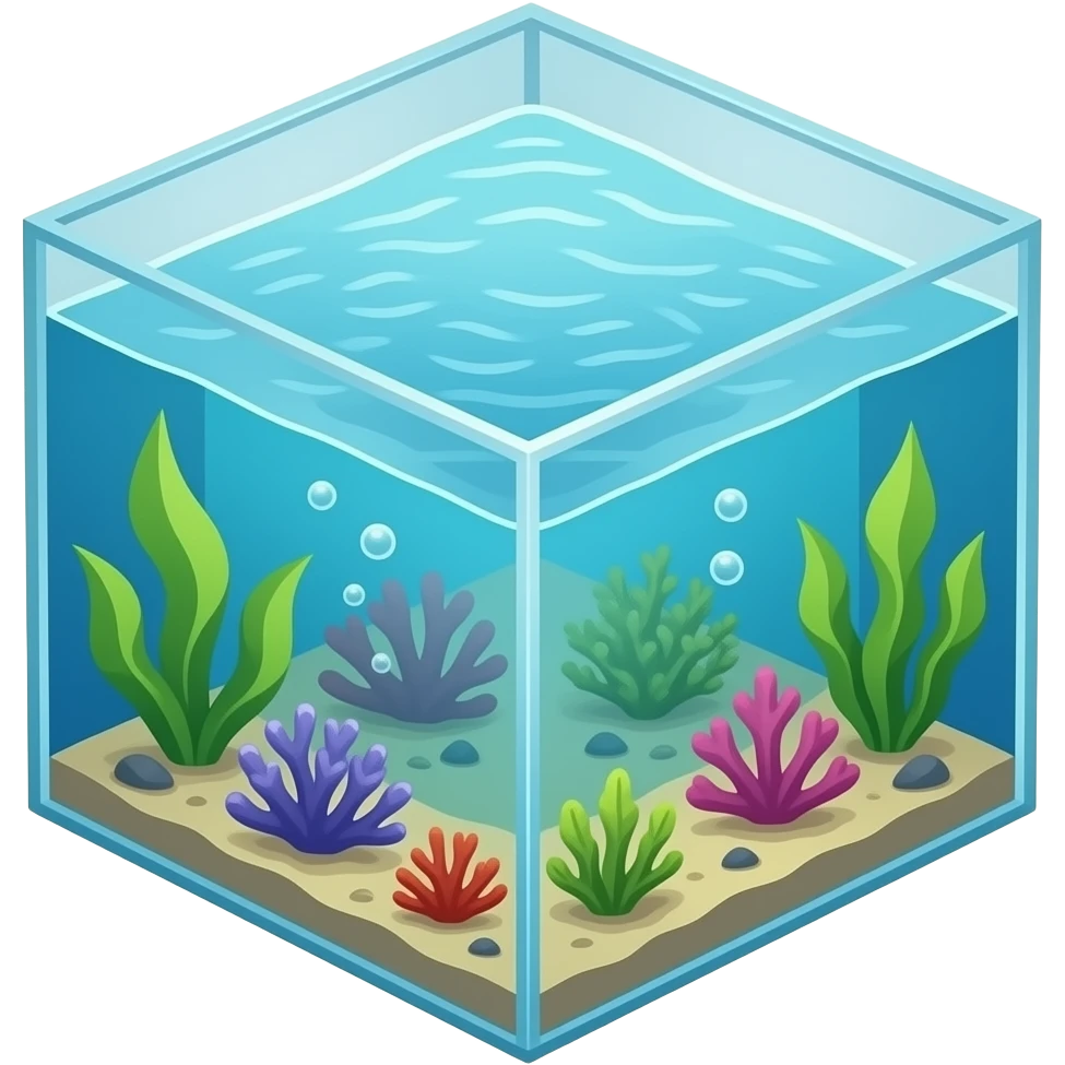 aquarium géant carré emoji