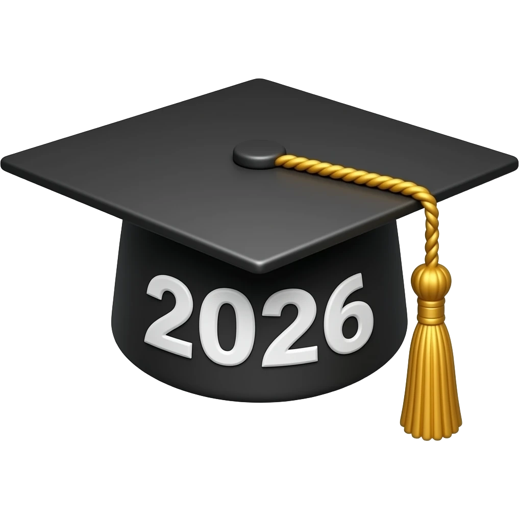 2026 graduation cap emoji