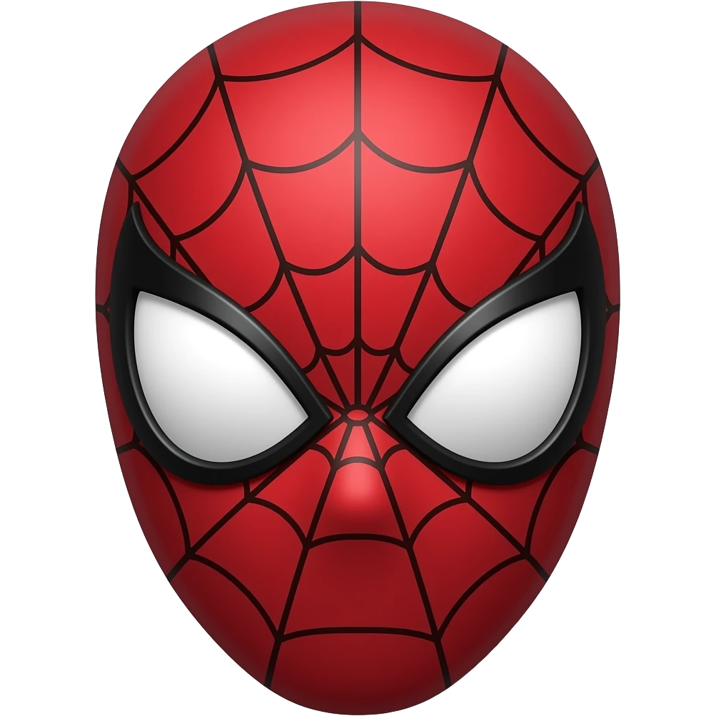 Máscara de spiderman emoji