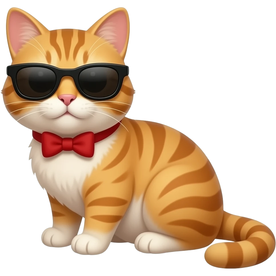 Cat wearing sunglasses emoji