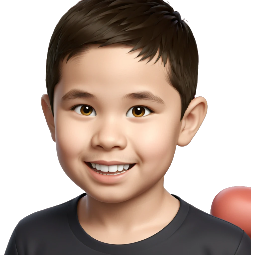 smiling boy in shirt emoji