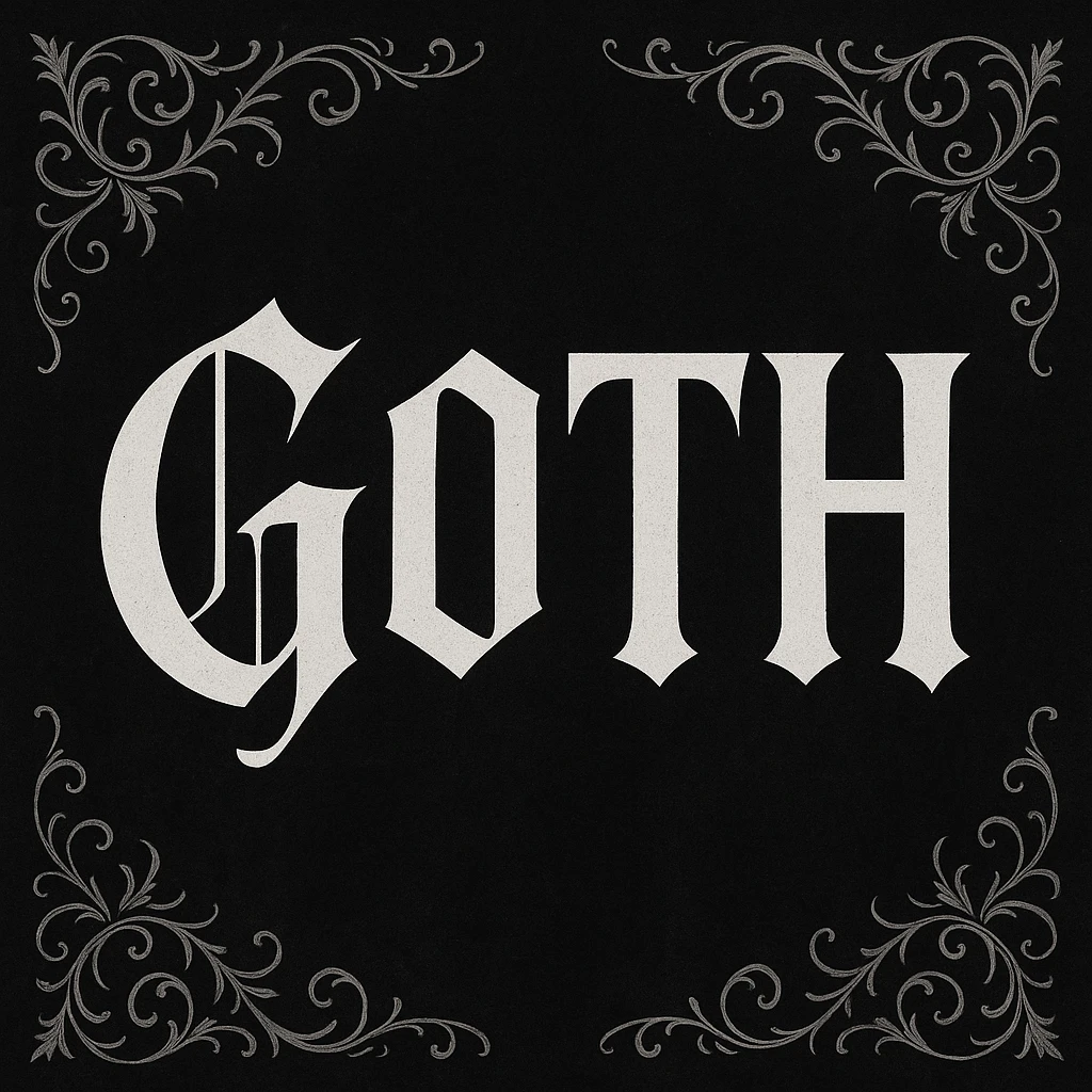 Goth banner emoji