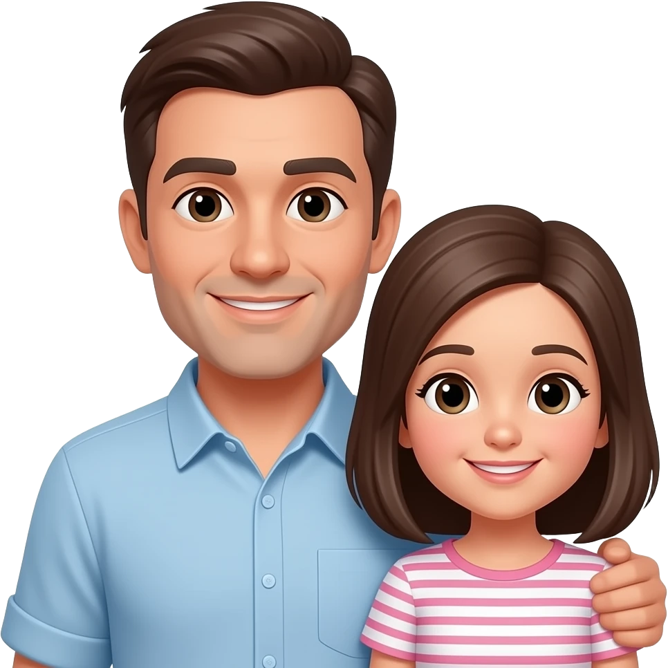 Father and daughter emoji