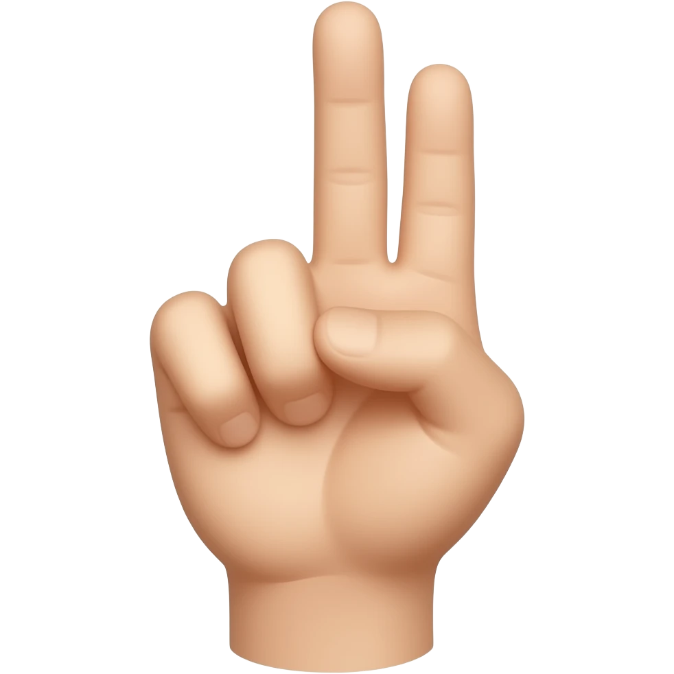 finger gesture of 1cm emoji