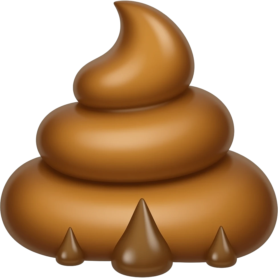 Caca en train de faire caca emoji
