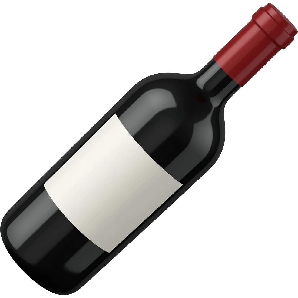 Red wine bottle emoji