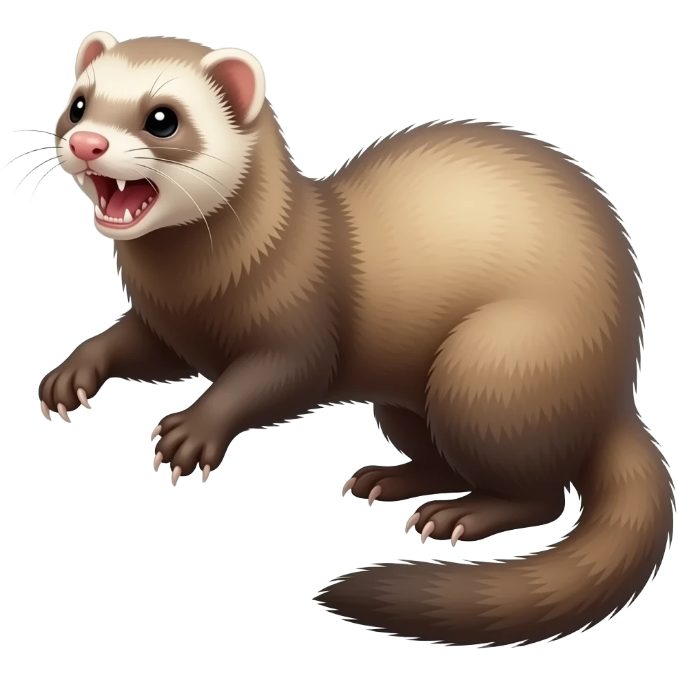Ferret attack emoji