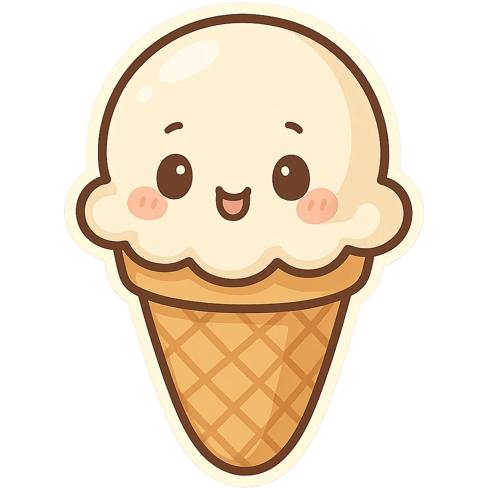 一个冰激凌 emoji