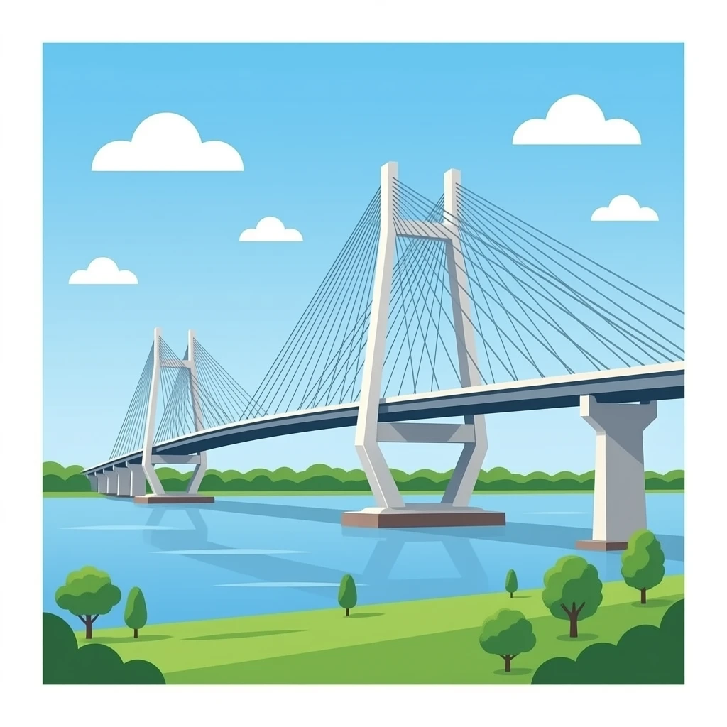 vidyasagar setu kolkata in real view-style emoji