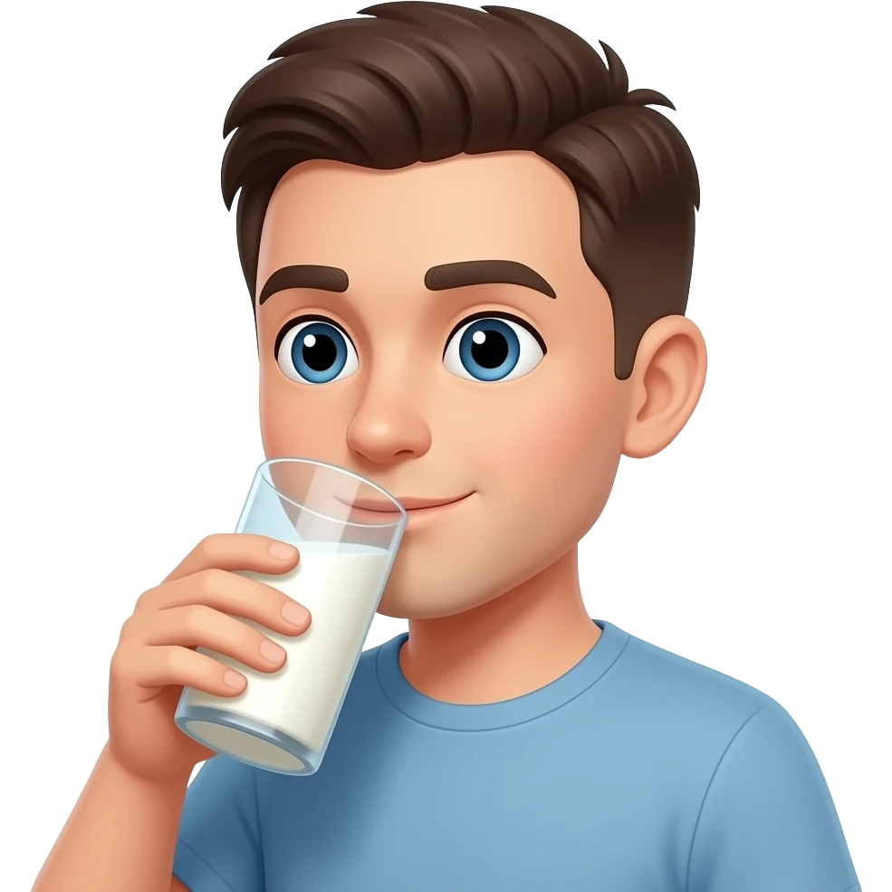 Drinking milk emoji