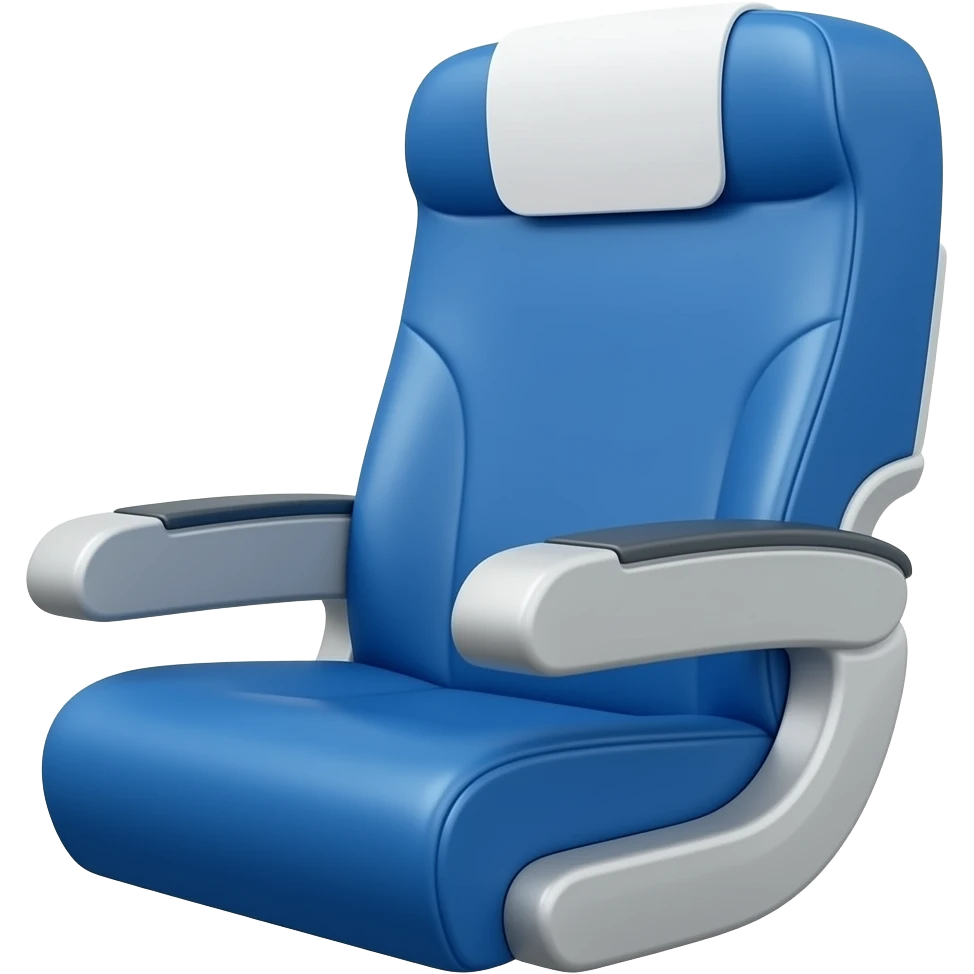 blue aircraft seat emoji