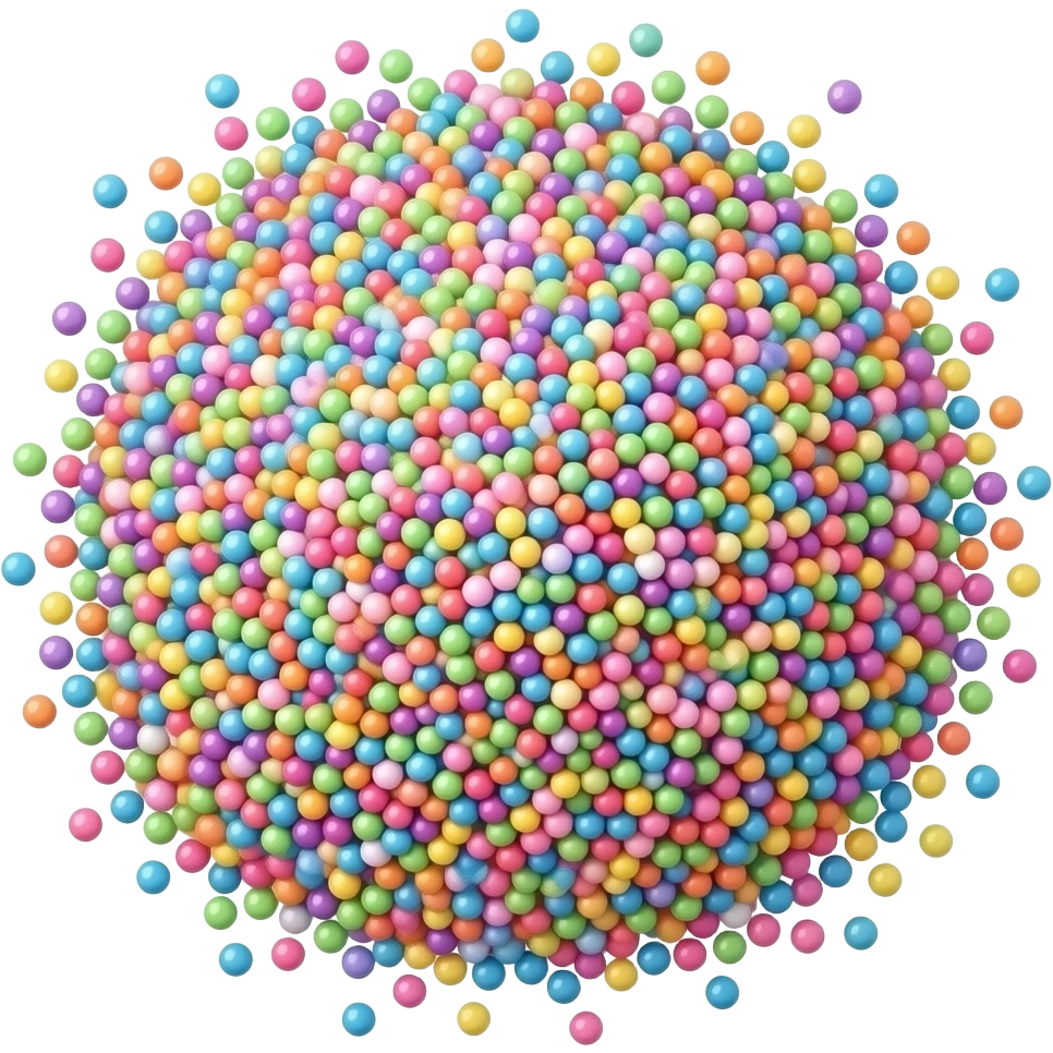 make me a cluster of sprinkles emoji