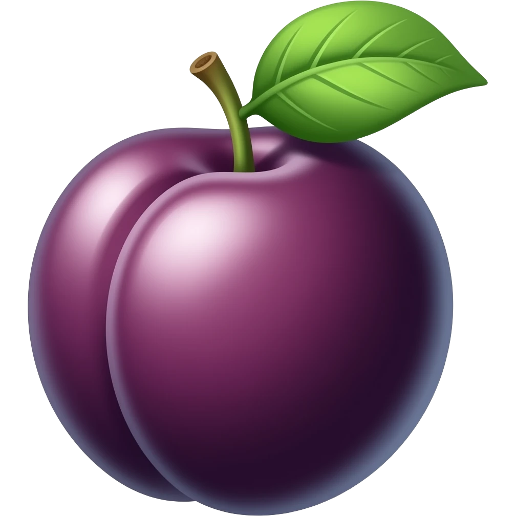 Plum emoji