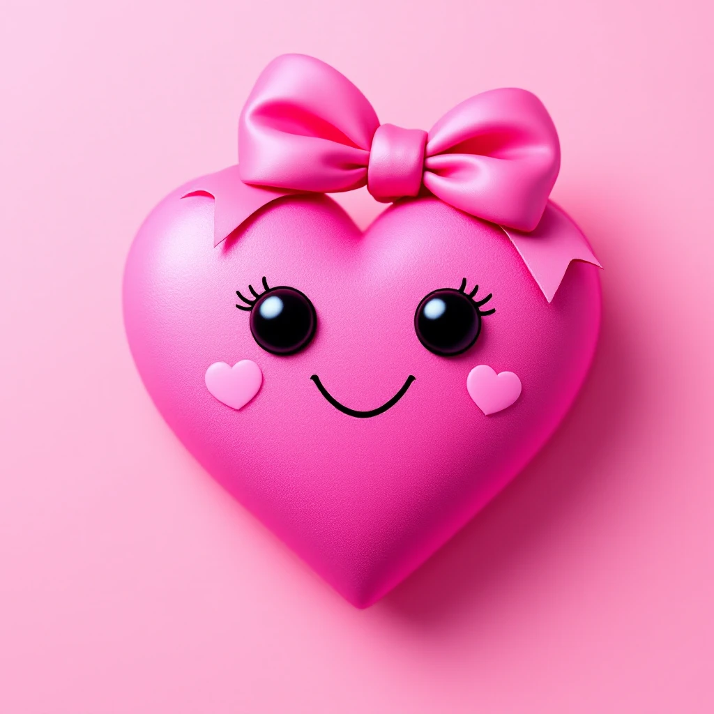 pink heart emoji with a bow emoji