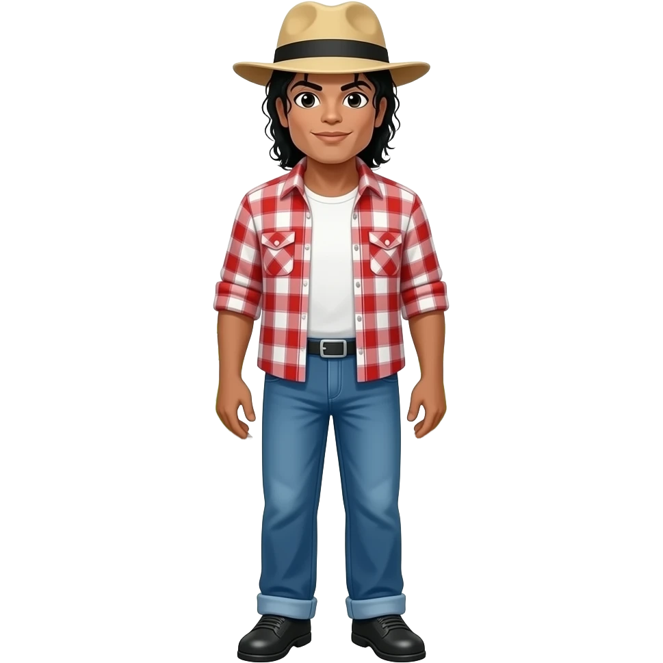 Make Michael Jackson farming in a farm emoji
