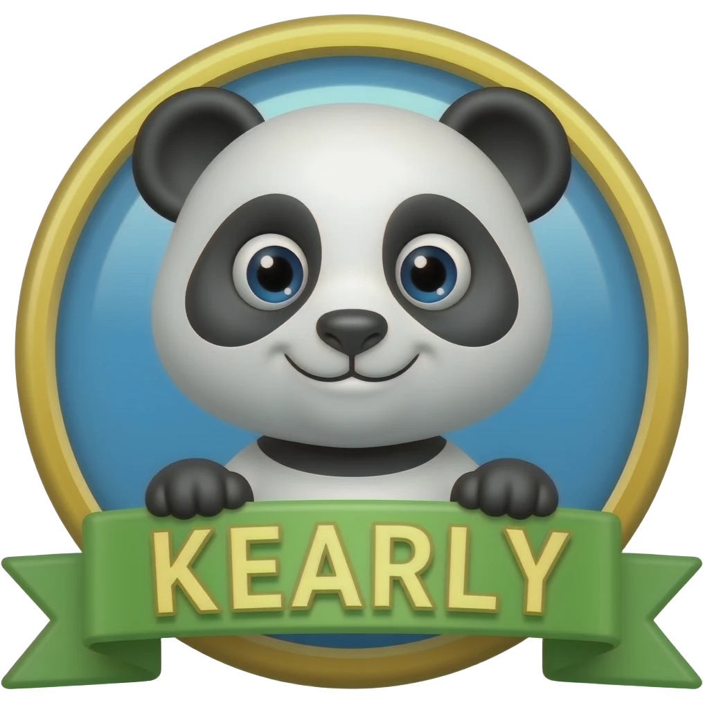 Panda theme loyalty badges emoji
