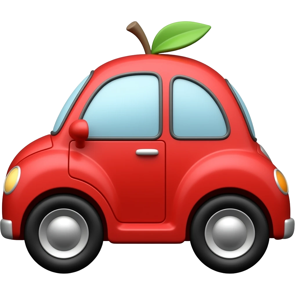 Apple Candy Red Car emoji