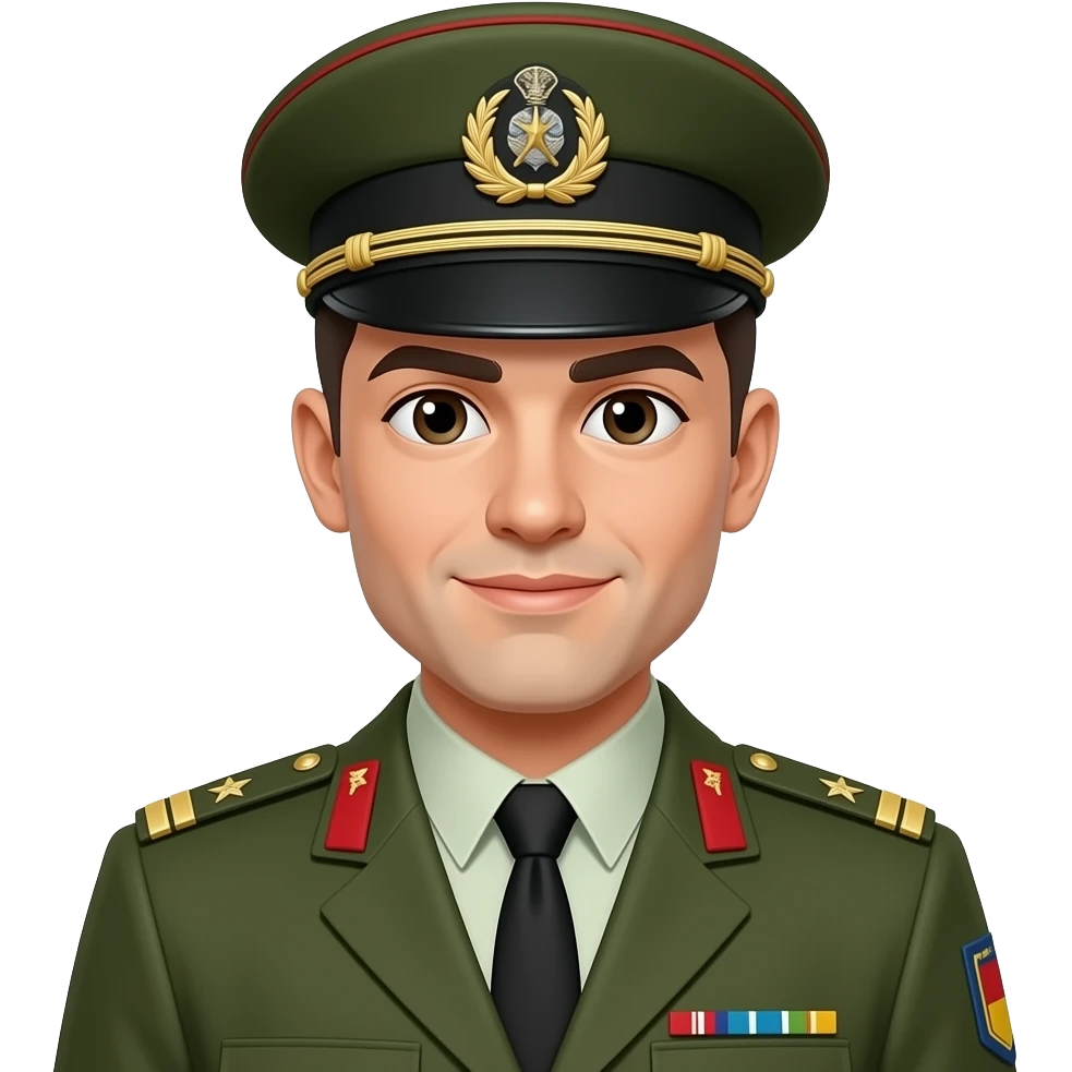 militaire noir emoji