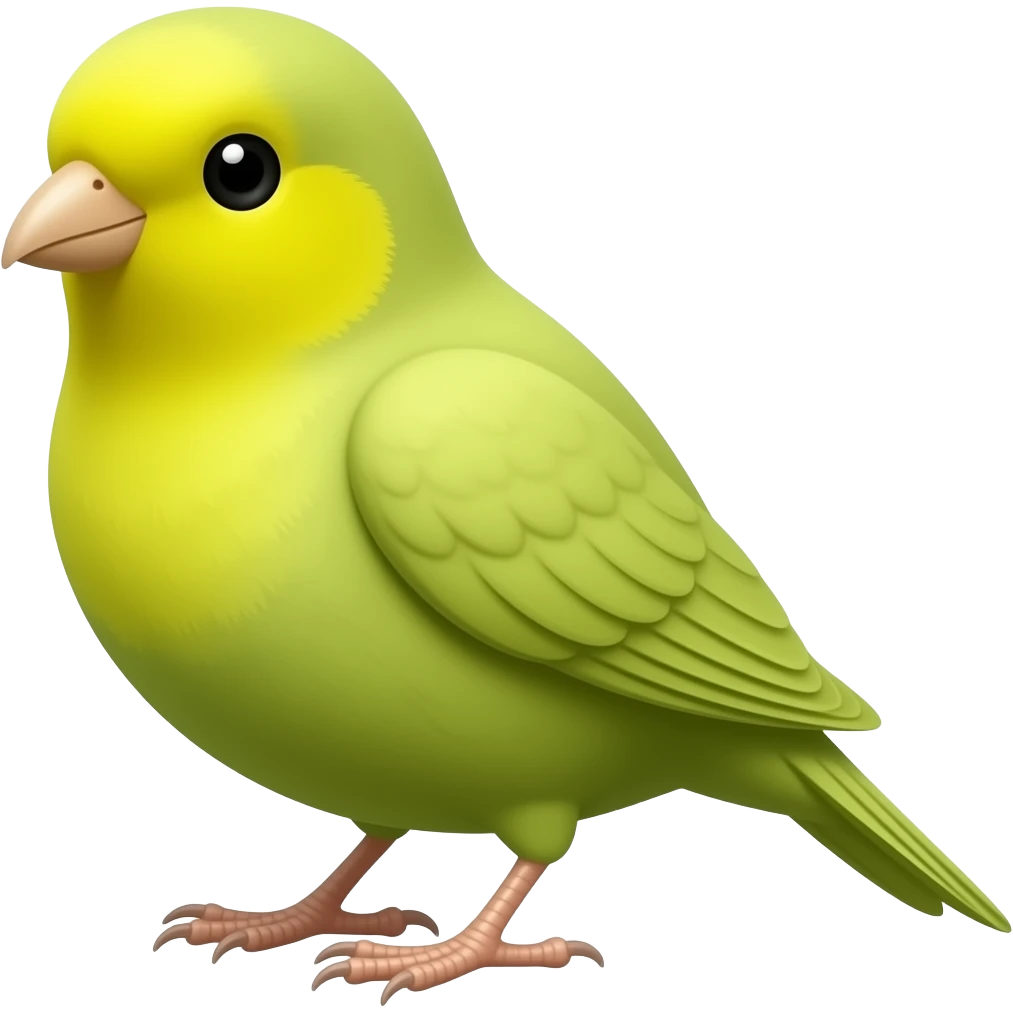Burung kanari kuning hijau emoji