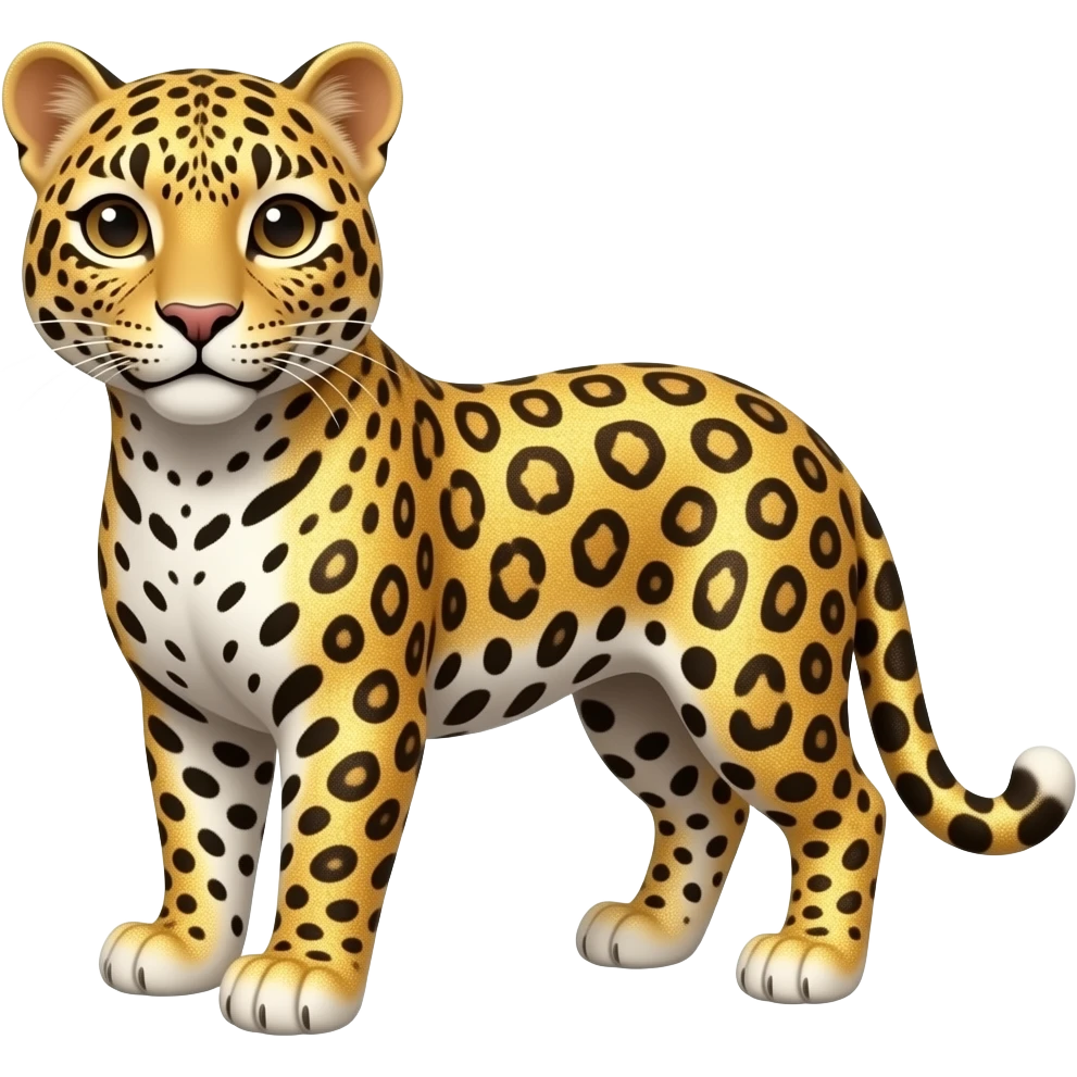 Léopard pailletté emoji