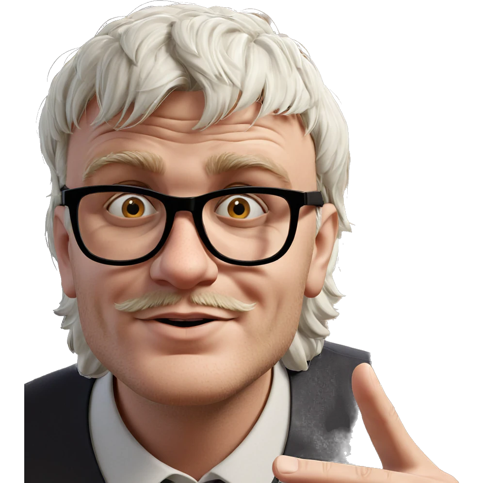 wise old man with glasses emoji