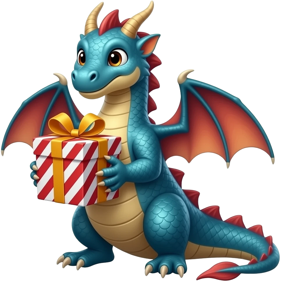 Dragon gift emoji