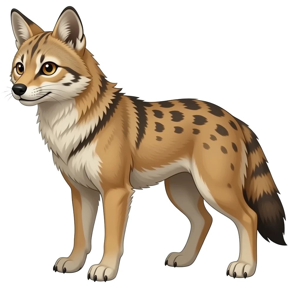 Civet-Maned-Wolf-Cungi-Bungi-Unga-Bunga-Vernid-Trico-Fakémon-hybrid emoji